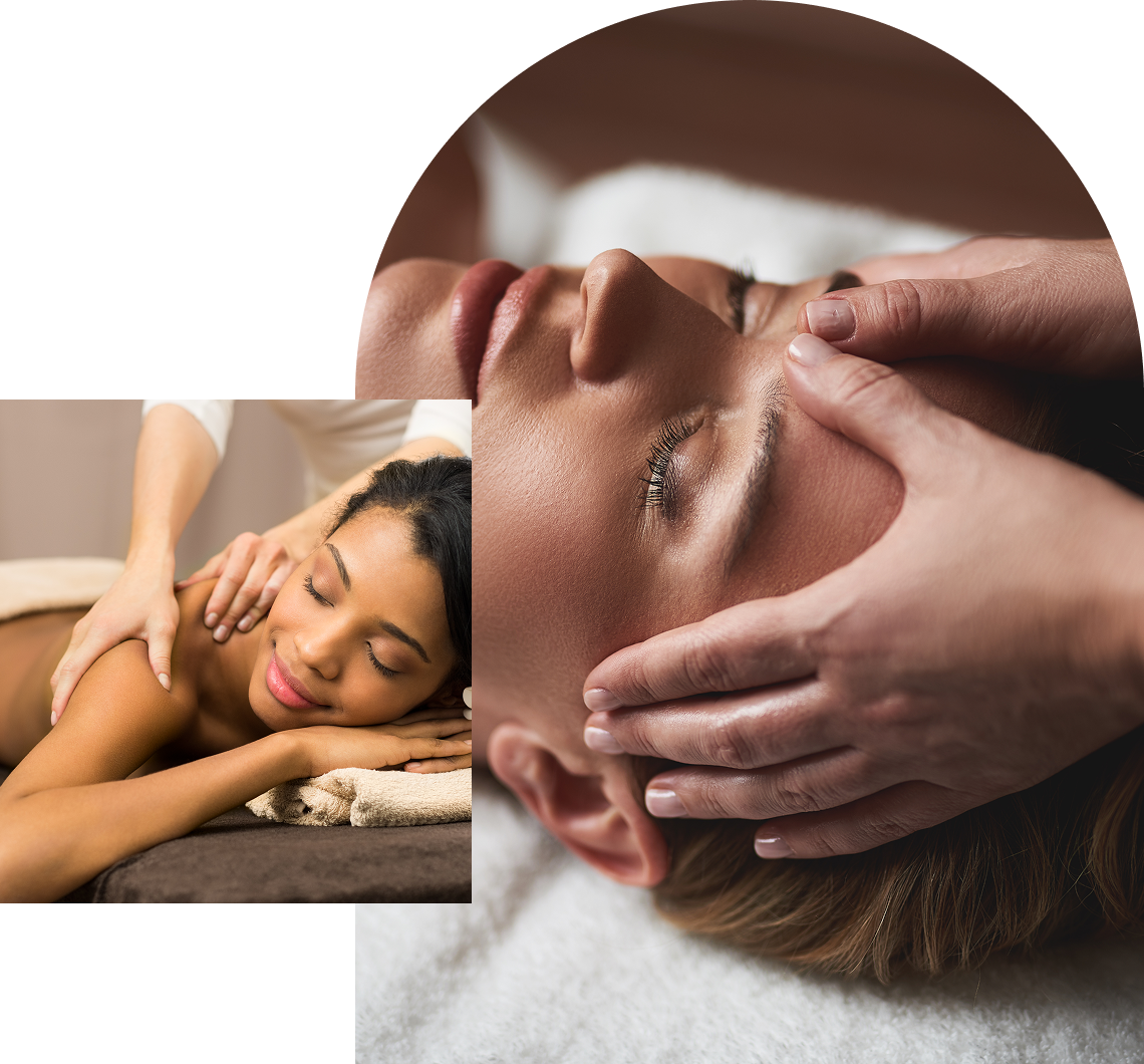 Relaxing massage therapy session